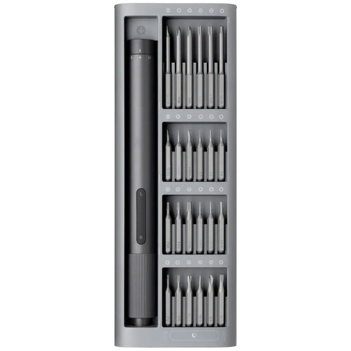 Xiaomi Kit de Destornillador Eléctrico de Precisión con 24 Puntas Gris